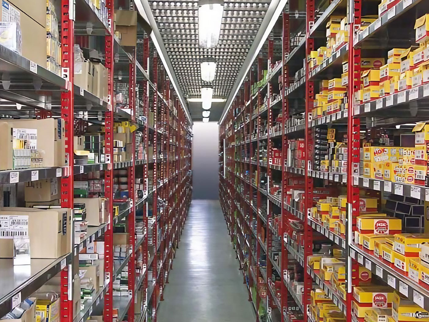 Scaffalature ad incastro di portata leggera